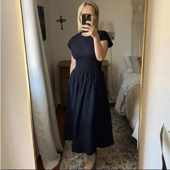 Madewell Black Midi Dress - Picture 2 of 8